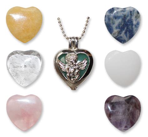 Myhwh 7 precious divine charm heart pendant